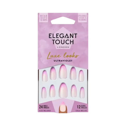 Elegant Touch Luxe Looks Ultraviolet False Nails 12 Sizes