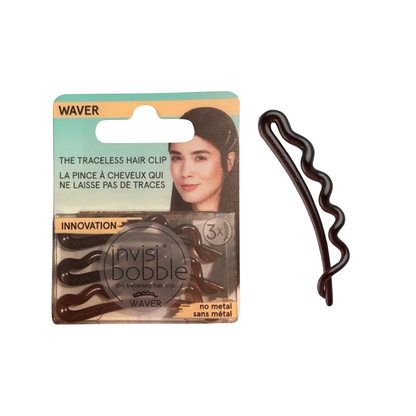 Invisibobble Waver Traceless Hair Clip Pretty Dark Brown