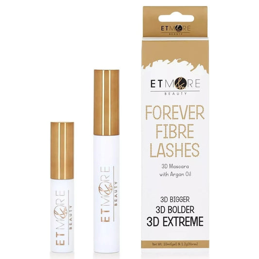 Etmore Beauty Forever Fibre Lashes 3D Mascara 10ml Gel And 1.2g Fibres